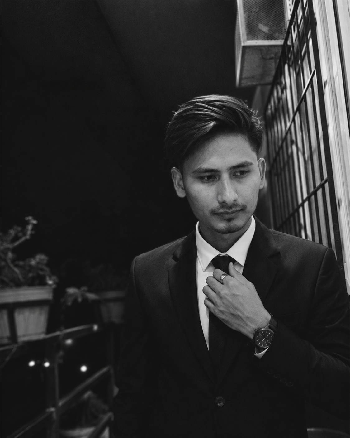 Gaurav Sapkota - Black and white profile photo